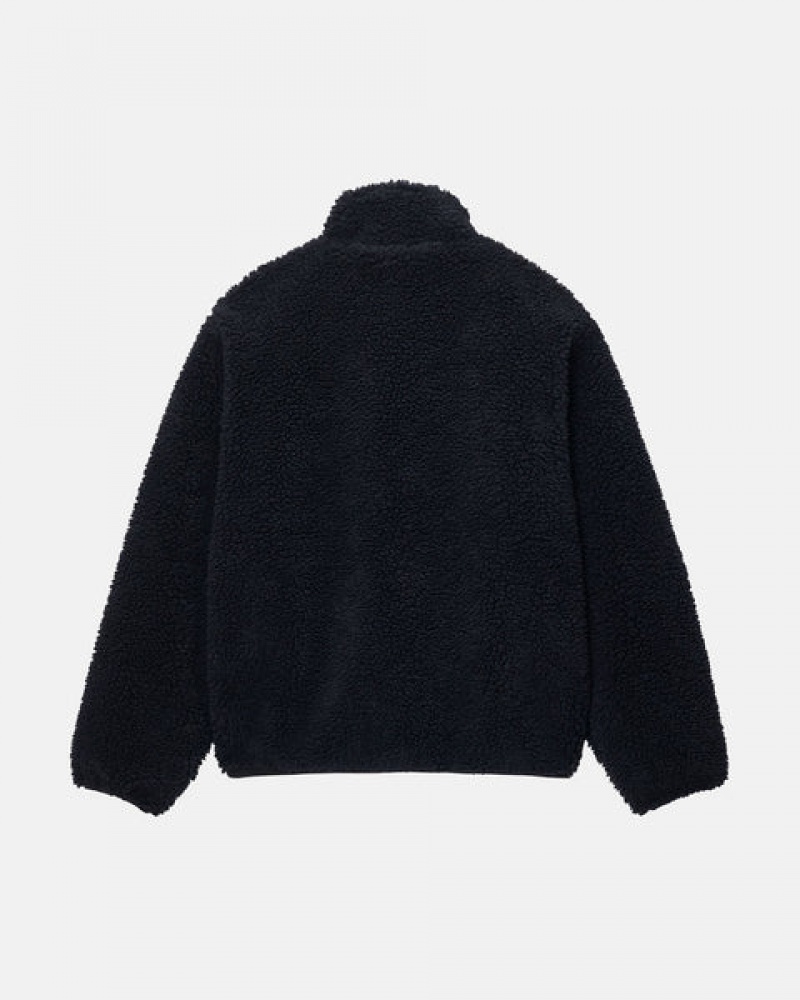 Geci Barbati Stussy Sherpa Reversible Jacket Negrii | UMO-7843