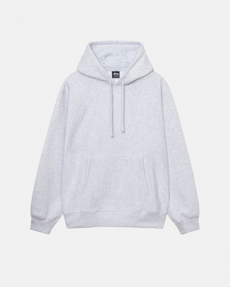 Hanorac cu Gluga Barbati Stussy Back Hood Applique Hoodie Gri | PHY-3099