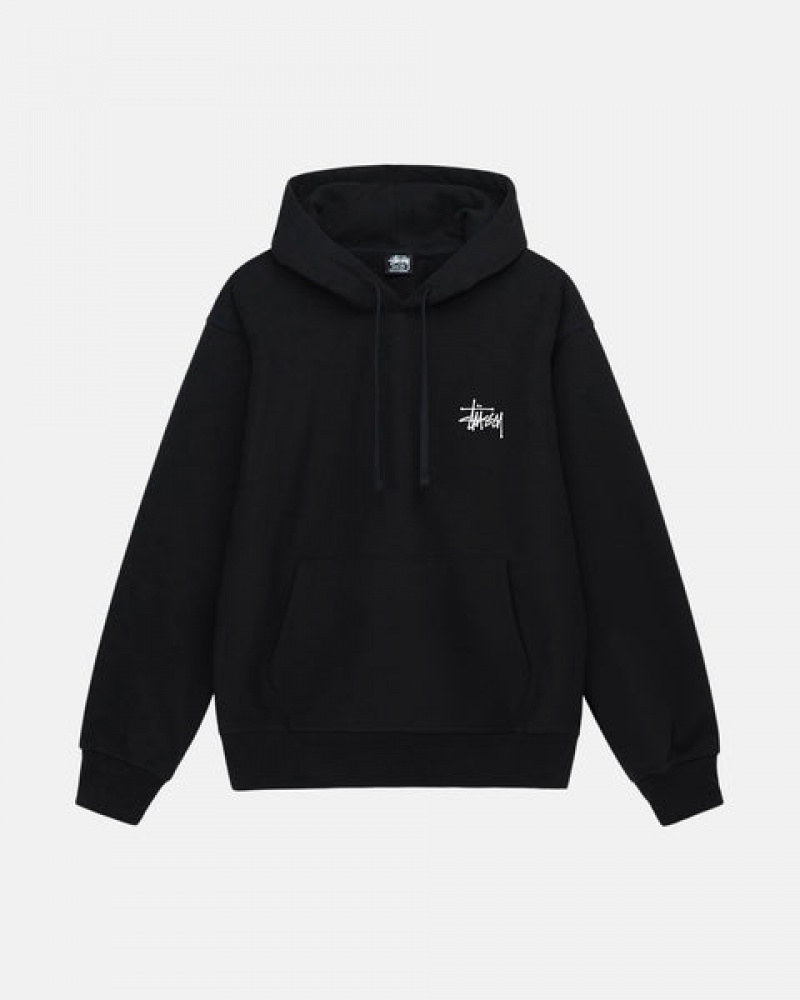 Hanorac cu Gluga Barbati Stussy Basic Stussy Hoodie Negrii | OQE-9073