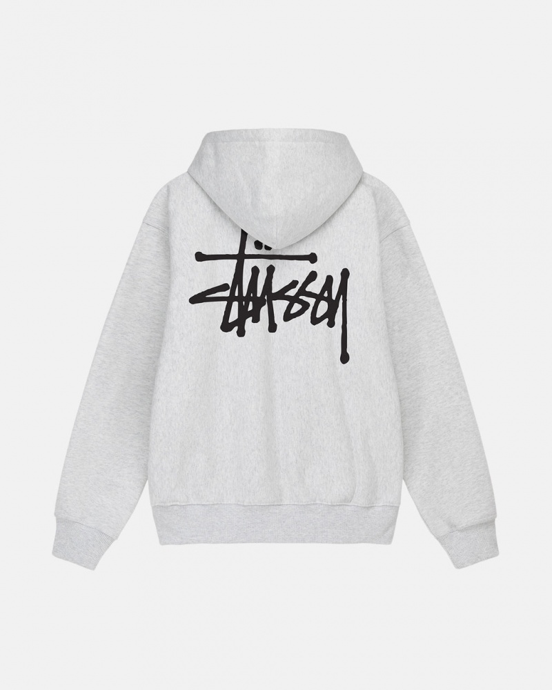 Hanorac cu Gluga Barbati Stussy Basic Stussy Hoodie Gri | AHN-2859