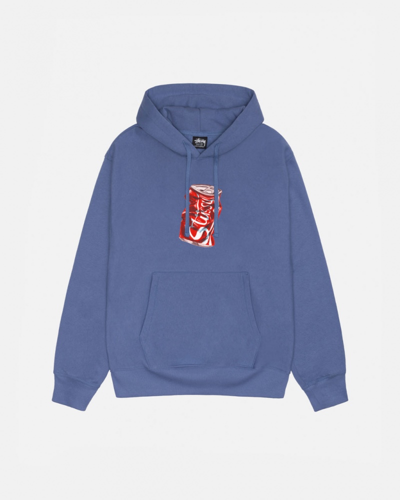 Hanorac cu Gluga Barbati Stussy Soda Can Hoodie Albastru Regal Albastri | NZQ-5015