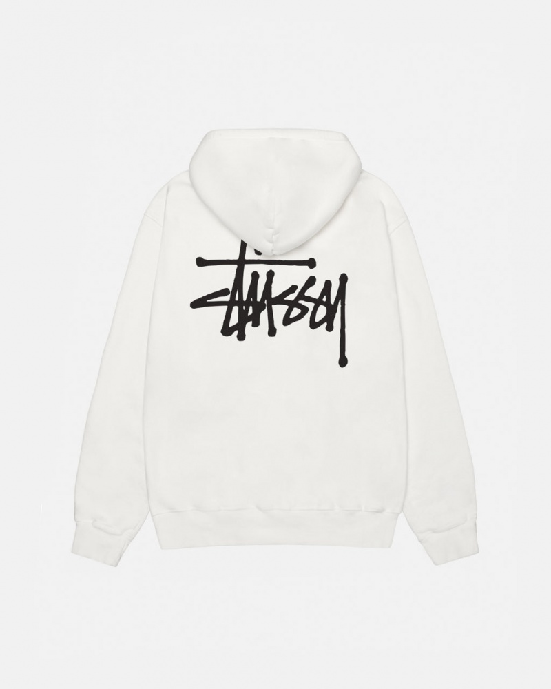 Hanorac cu Gluga Dama Stussy Basic Stussy Hoodie Pigment Dyed Bej | EJX-9631