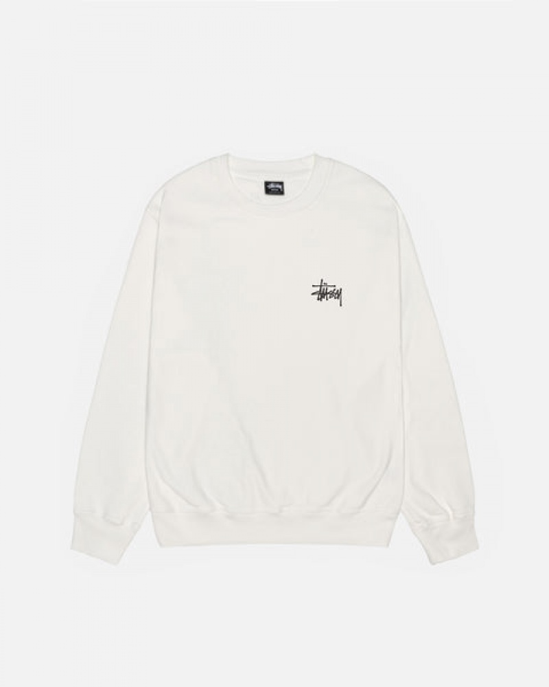 Hanorace Barbati Stussy Basic Stüssy Pigment Dyed Crew Bej | MZV-2188