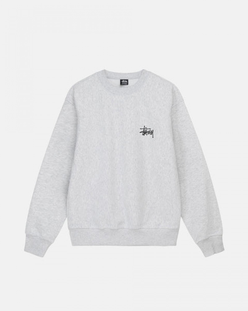 Hanorace Barbati Stussy Basic Stussy Crew Gri | SNK-1169