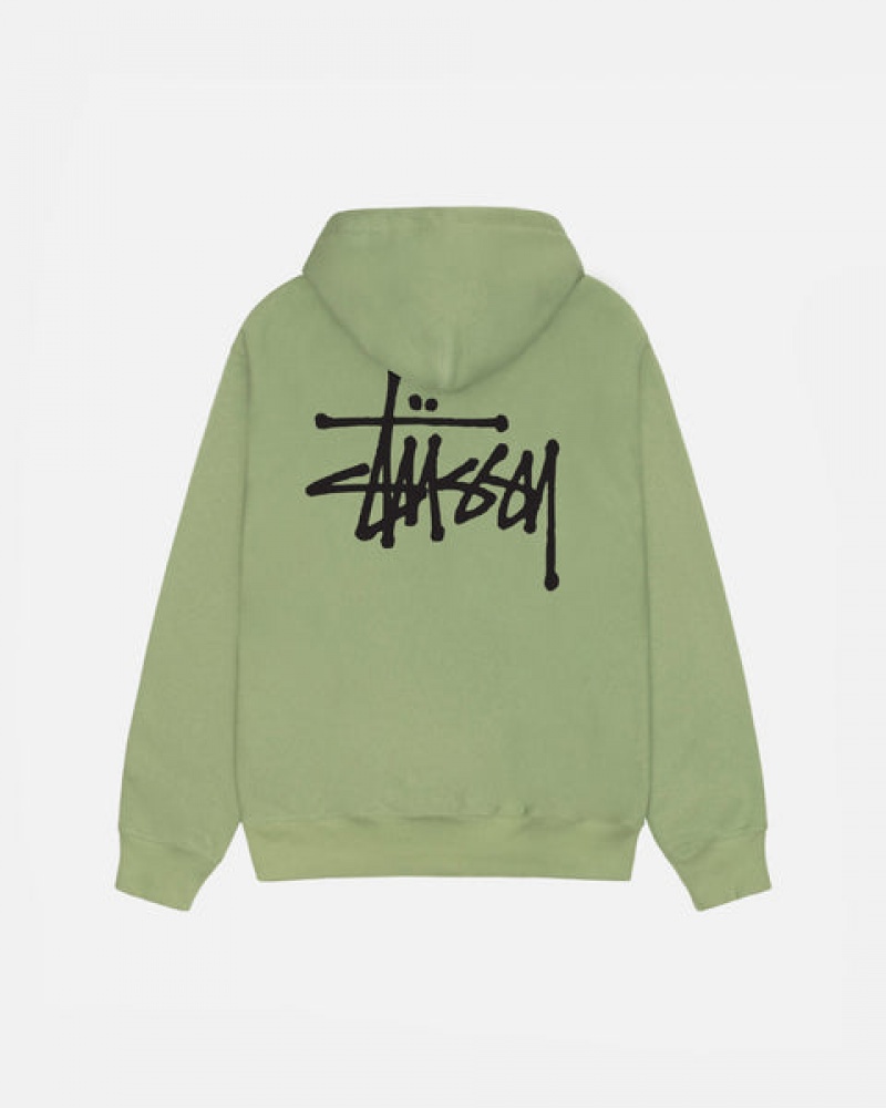 Hanorace Barbati Stussy Basic Stussy Zip Hood Verzi | NWF-2021