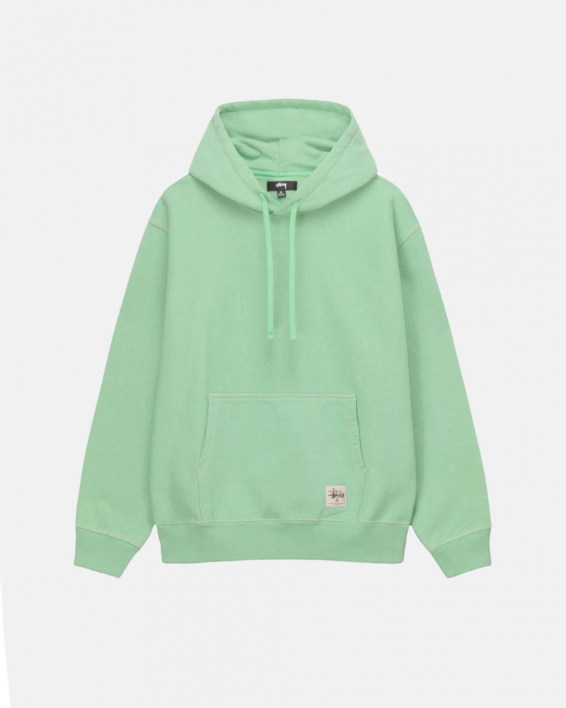 Hanorace Dama Stussy Contrast Stitch Label Hood Verzi | ING-8418