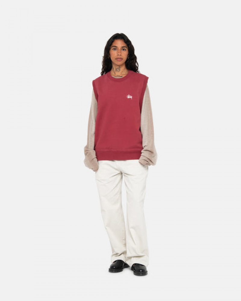 Hanorace Dama Stussy Stock Fleece Vest Visinii | NYS-5806