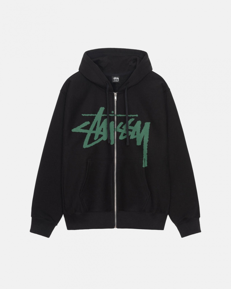 Hanorace Dama Stussy Venus Zip Hood Negrii | LKE-5454