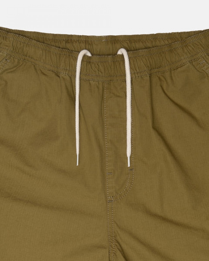 Pantaloni Barbati Stussy Beach Pant Ripstop Cargo Maro | GNJ-0009