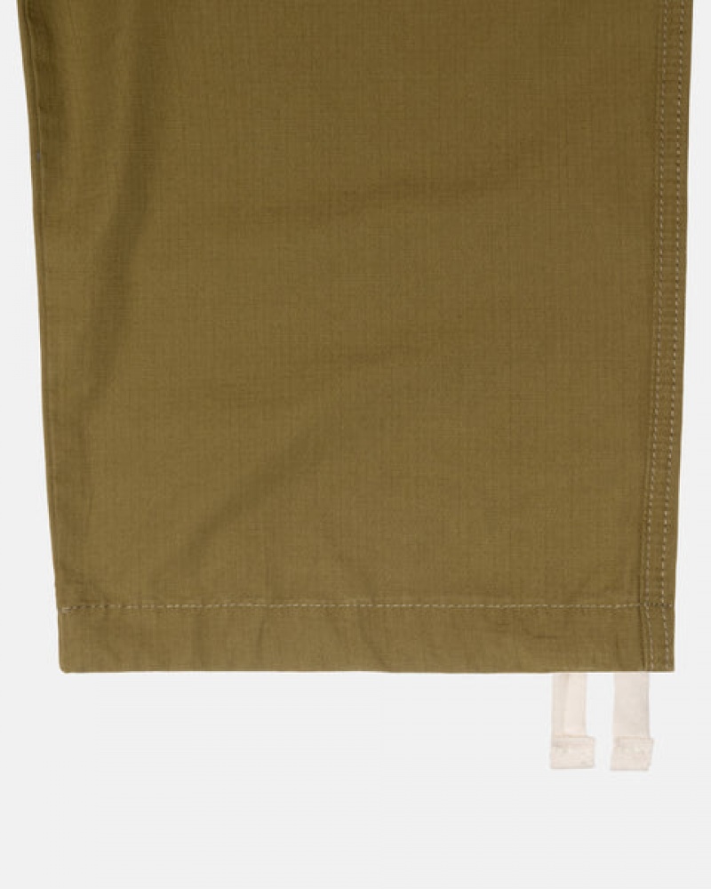 Pantaloni Barbati Stussy Beach Pant Ripstop Cargo Maro | GNJ-0009