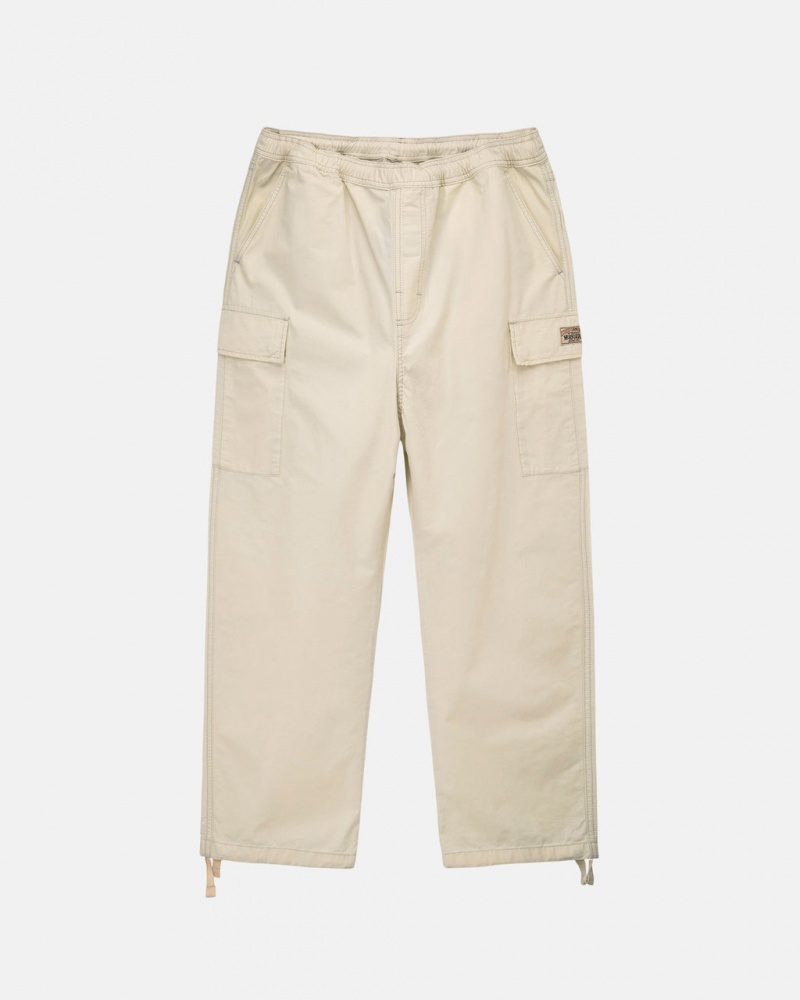 Pantaloni Barbati Stussy Beach Pant Ripstop Cargo Albi | UAB-9022