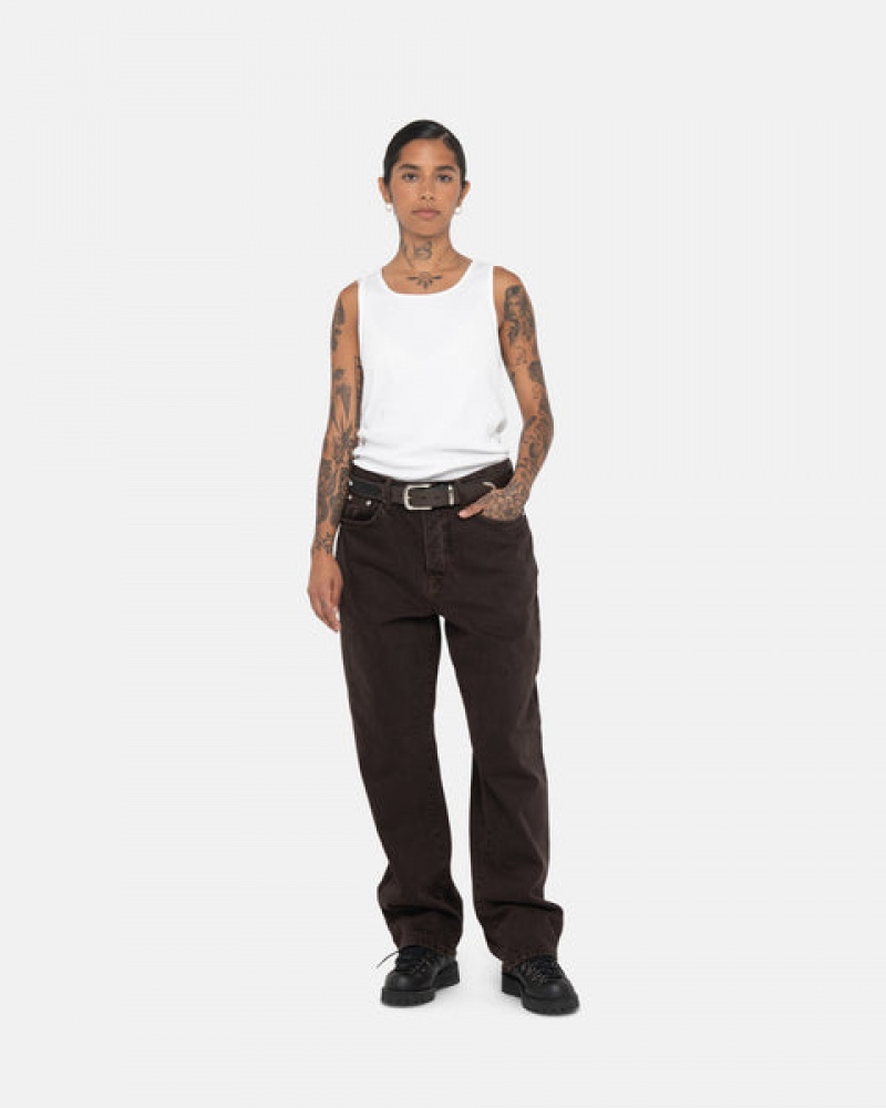 Pantaloni Barbati Stussy Big Ol' Jean Denim Negrii | KUK-5526