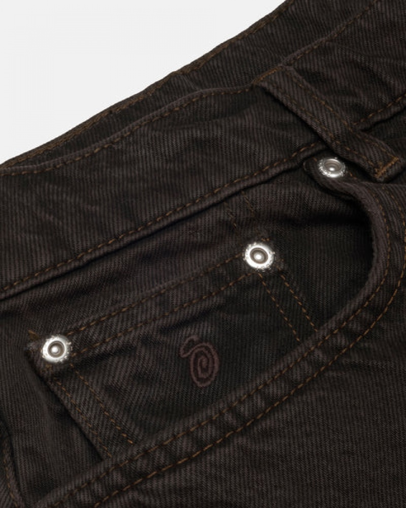 Pantaloni Barbati Stussy Big Ol' Jean Denim Negrii | KUK-5526