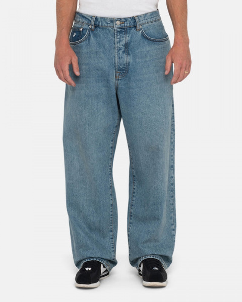 Pantaloni Barbati Stussy Big Ol' Jean Denim Albastri | JMR-2044