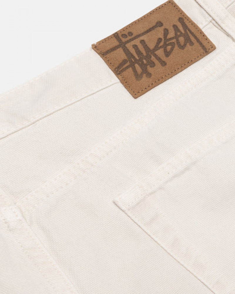 Pantaloni Barbati Stussy Big Ol' Jean Washed Panza Bej | HES-3427