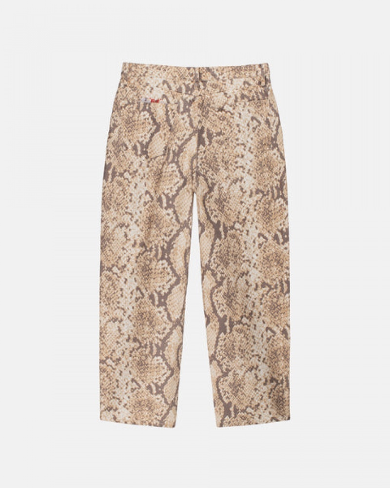 Pantaloni Barbati Stussy Big Ol' Jean Washed Panza Snakeskin | EFV-5290