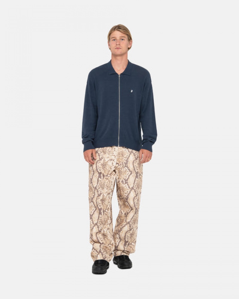 Pantaloni Barbati Stussy Big Ol' Jean Washed Panza Snakeskin | EFV-5290