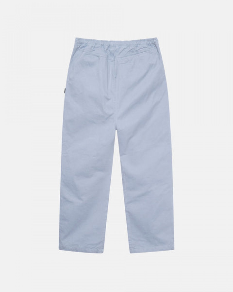 Pantaloni Barbati Stussy Brushed Beach Pant Albastri | MCN-8891