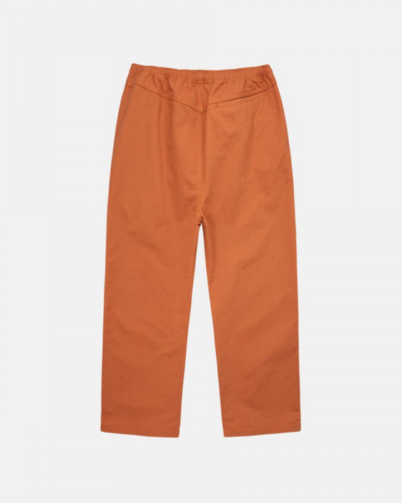 Pantaloni Barbati Stussy Brushed Beach Pant Maro | XZI-9211