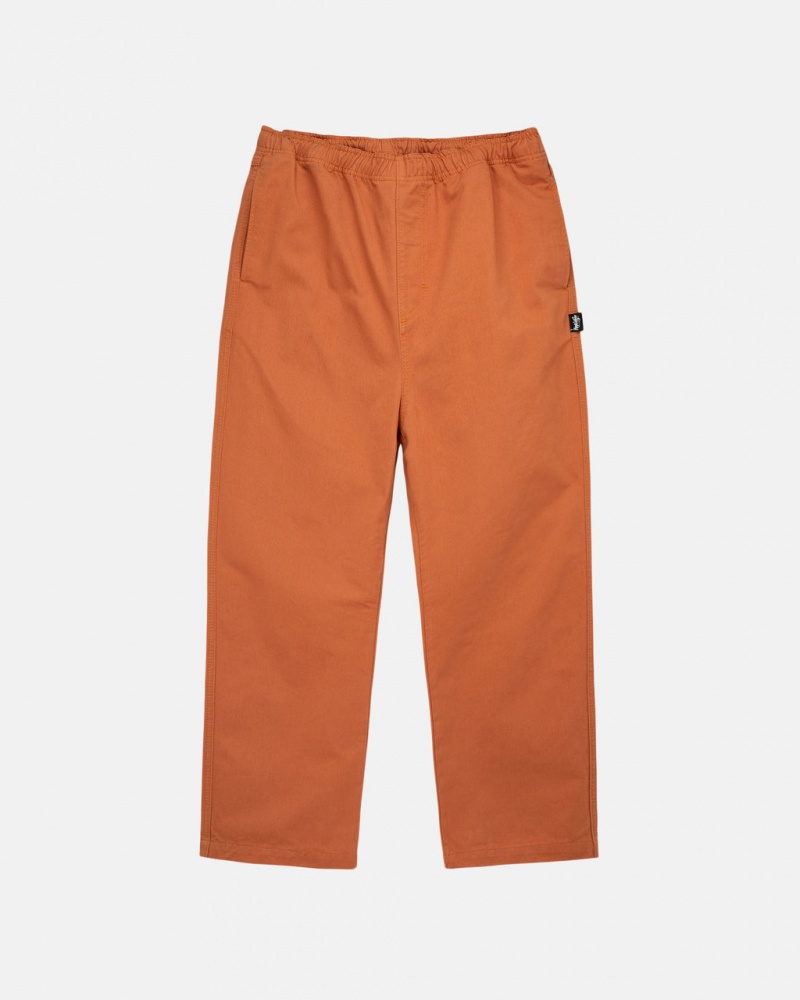 Pantaloni Barbati Stussy Brushed Beach Pant Maro | XZI-9211