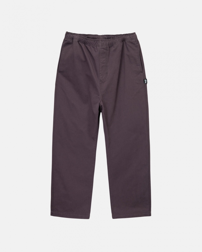 Pantaloni Barbati Stussy Brushed Beach Pant Visinii | DDI-0539