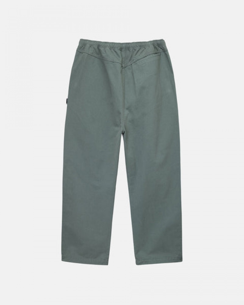 Pantaloni Barbati Stussy Brushed Beach Pant Verzi | CFQ-8578