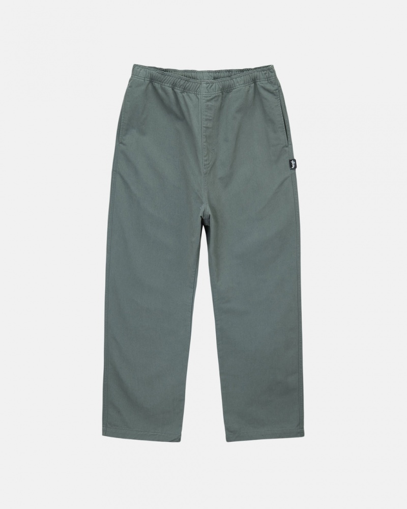 Pantaloni Barbati Stussy Brushed Beach Pant Verzi | CFQ-8578