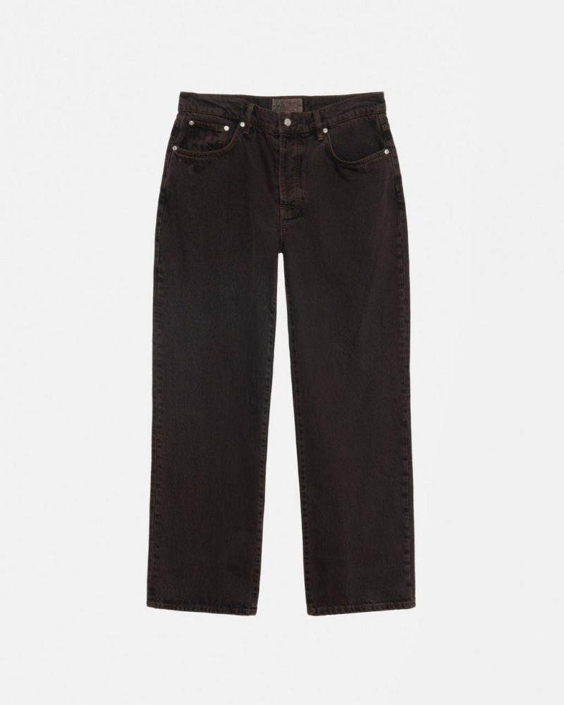 Pantaloni Barbati Stussy Clasici Jean Denim Negrii | SPW-4210