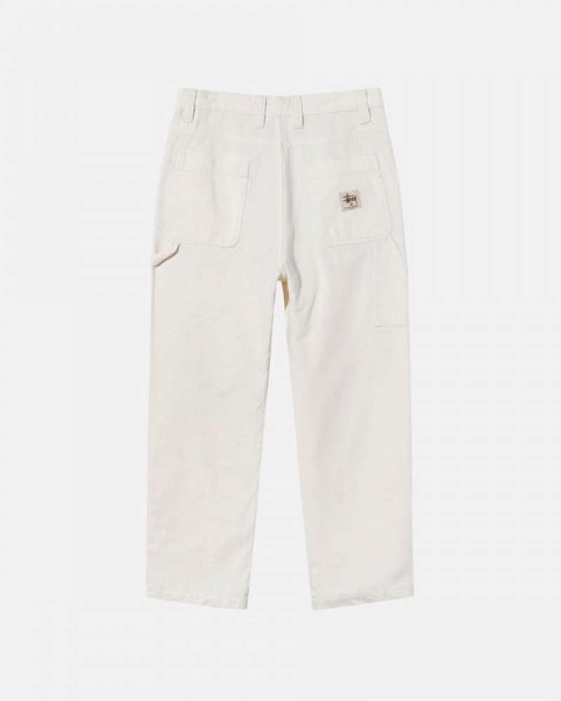 Pantaloni Barbati Stussy Lucru Pant Panza Bej | JHF-4459