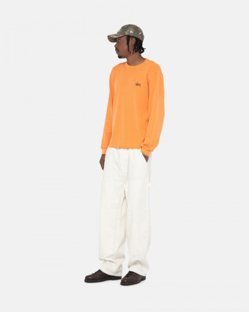 Pantaloni Barbati Stussy Lucru Pant Panza Bej | JHF-4459