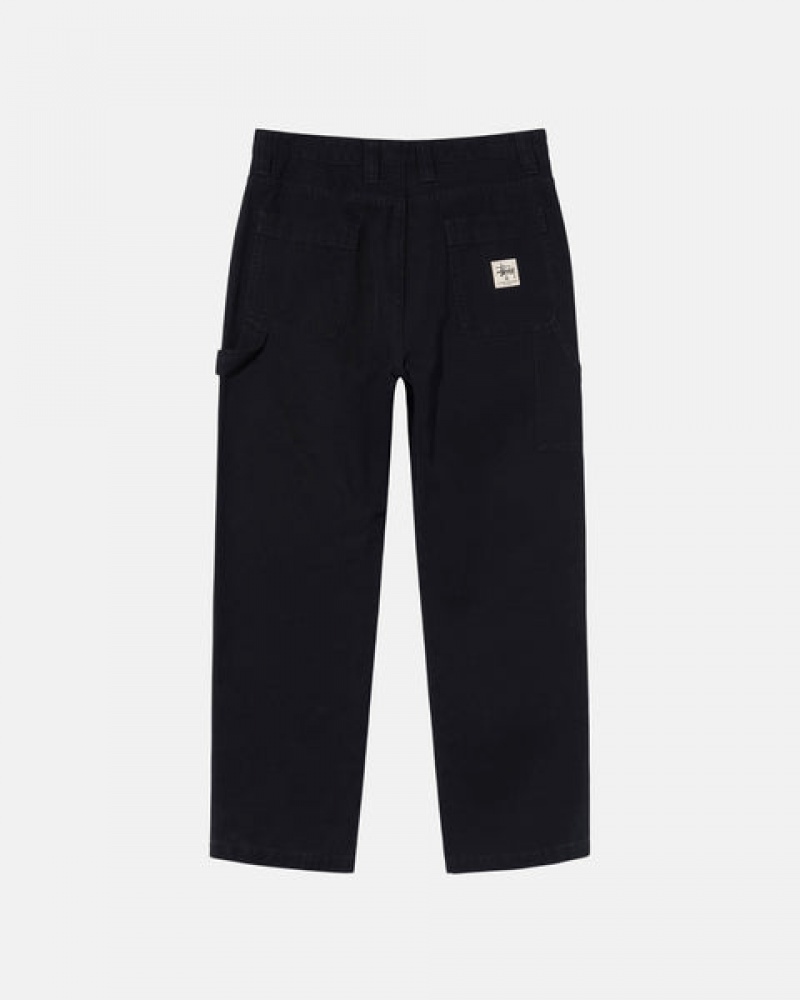 Pantaloni Barbati Stussy Lucru Pant Panza Negrii | SQY-0143