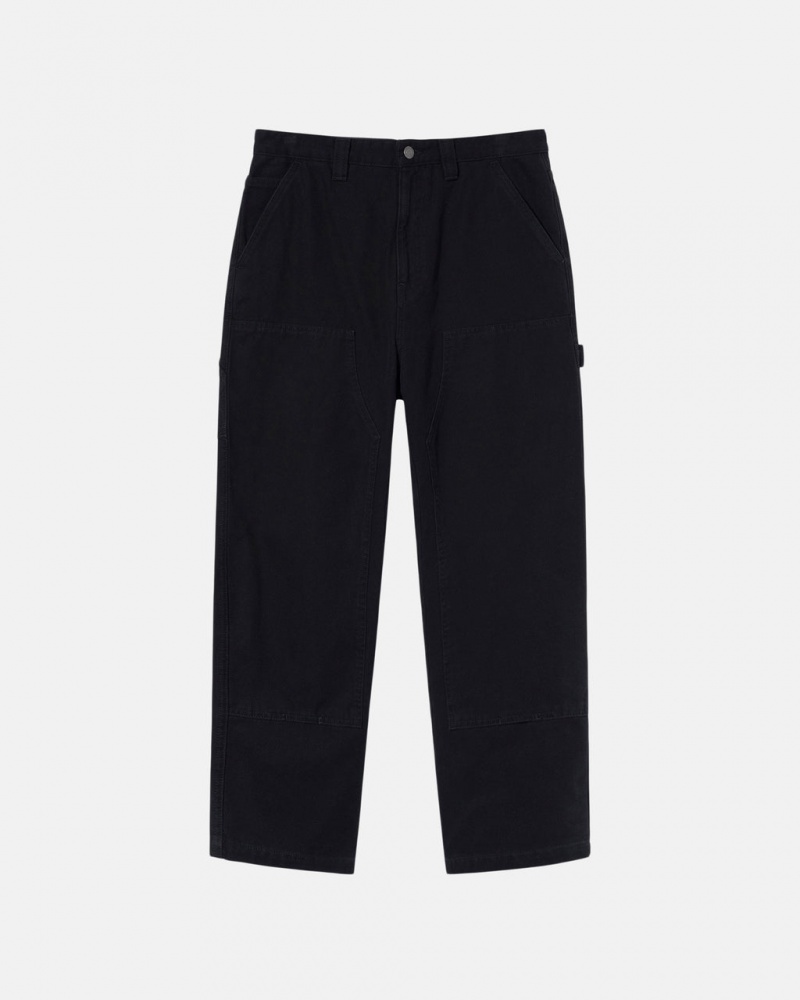 Pantaloni Barbati Stussy Lucru Pant Panza Negrii | SQY-0143