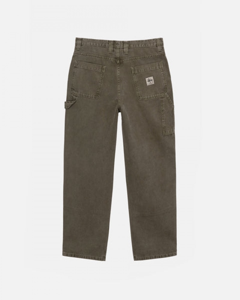 Pantaloni Barbati Stussy Lucru Pant Panza Masline Verzi | OQR-5609