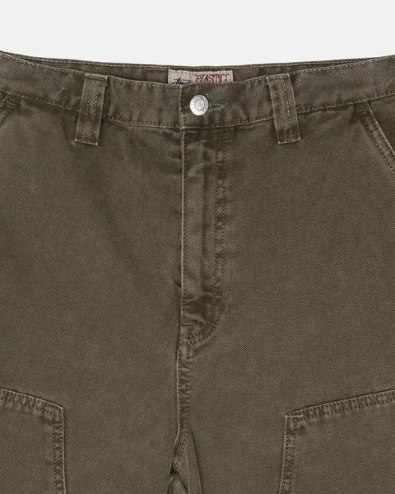 Pantaloni Barbati Stussy Lucru Pant Panza Masline Verzi | OQR-5609