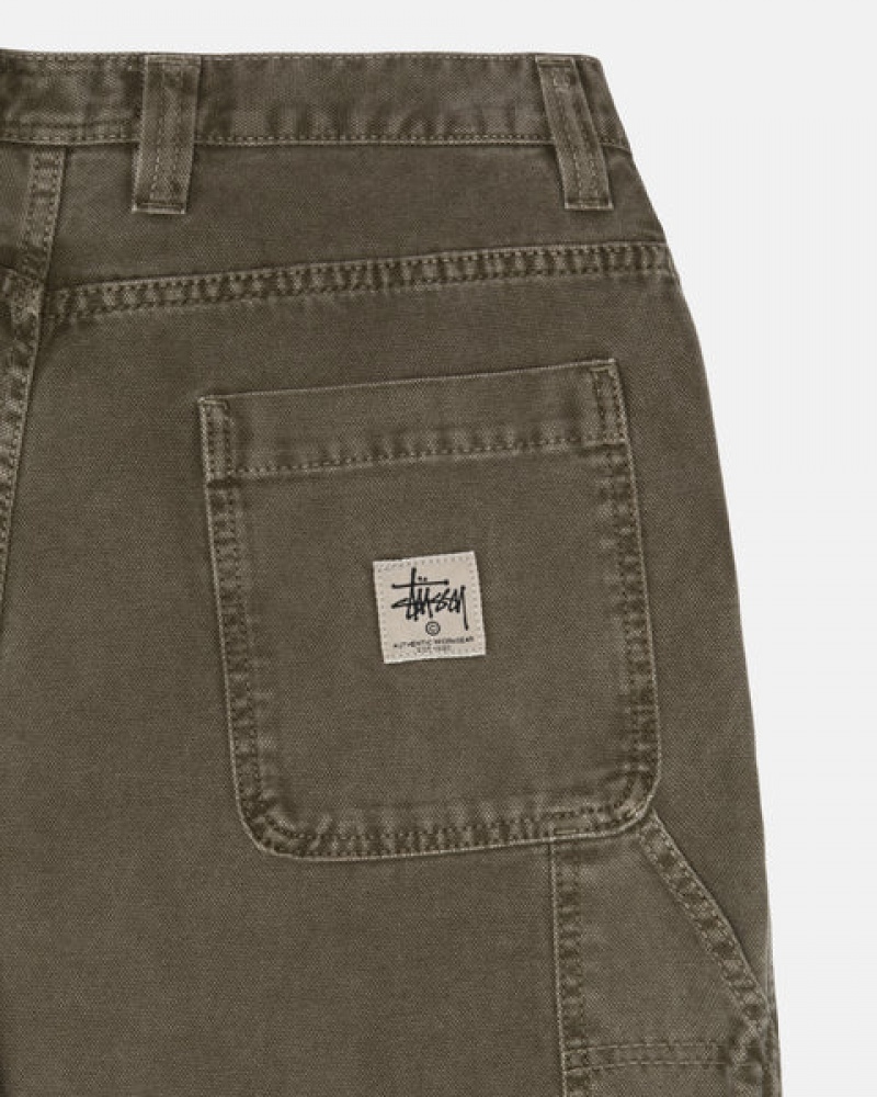 Pantaloni Barbati Stussy Lucru Pant Panza Masline Verzi | OQR-5609