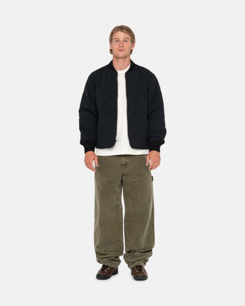 Pantaloni Barbati Stussy Lucru Pant Panza Masline Verzi | OQR-5609