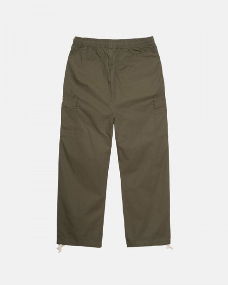 Pantaloni Barbati Stussy Ripstop Cargo Beach Pant Masline Verzi | UDN-6303