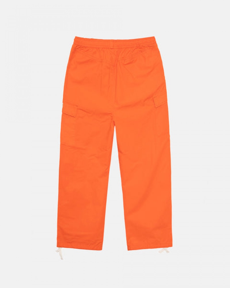 Pantaloni Barbati Stussy Ripstop Cargo Beach Pant Portocalii | GAI-2289