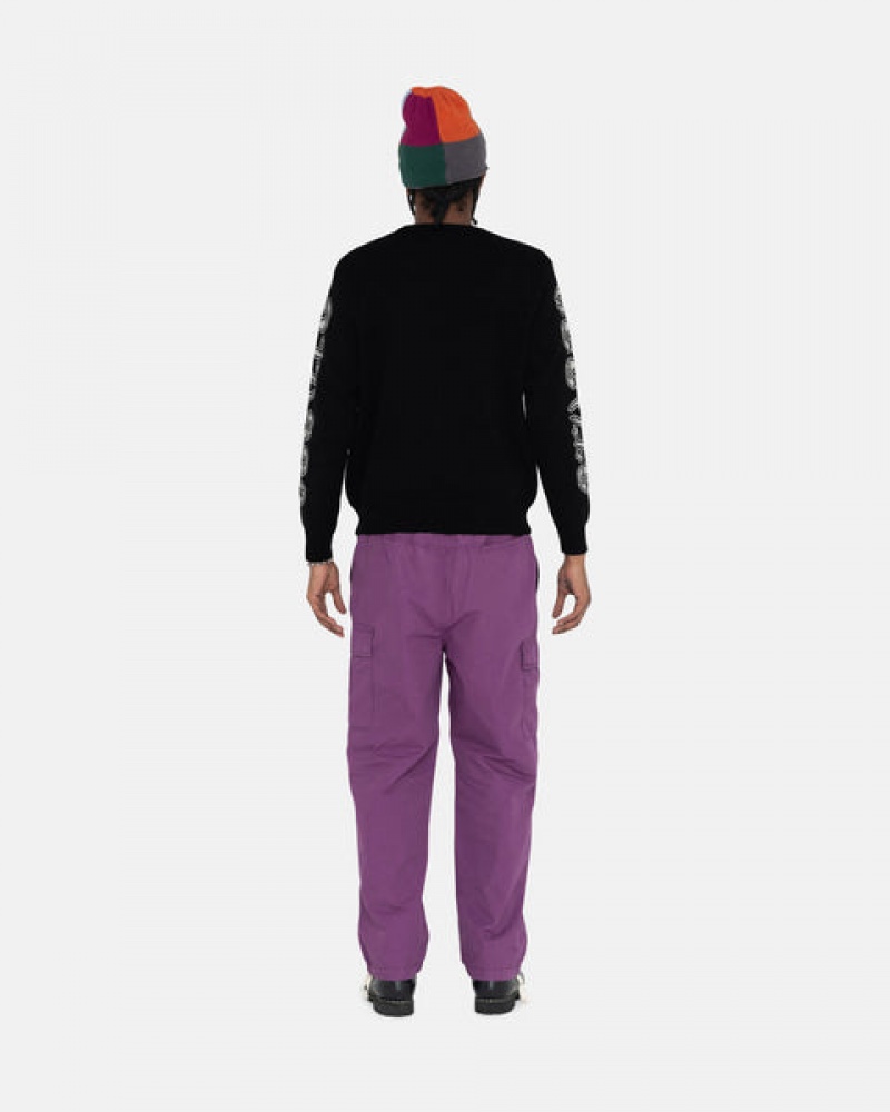 Pantaloni Barbati Stussy Ripstop Cargo Beach Pant Violet | YIF-1009