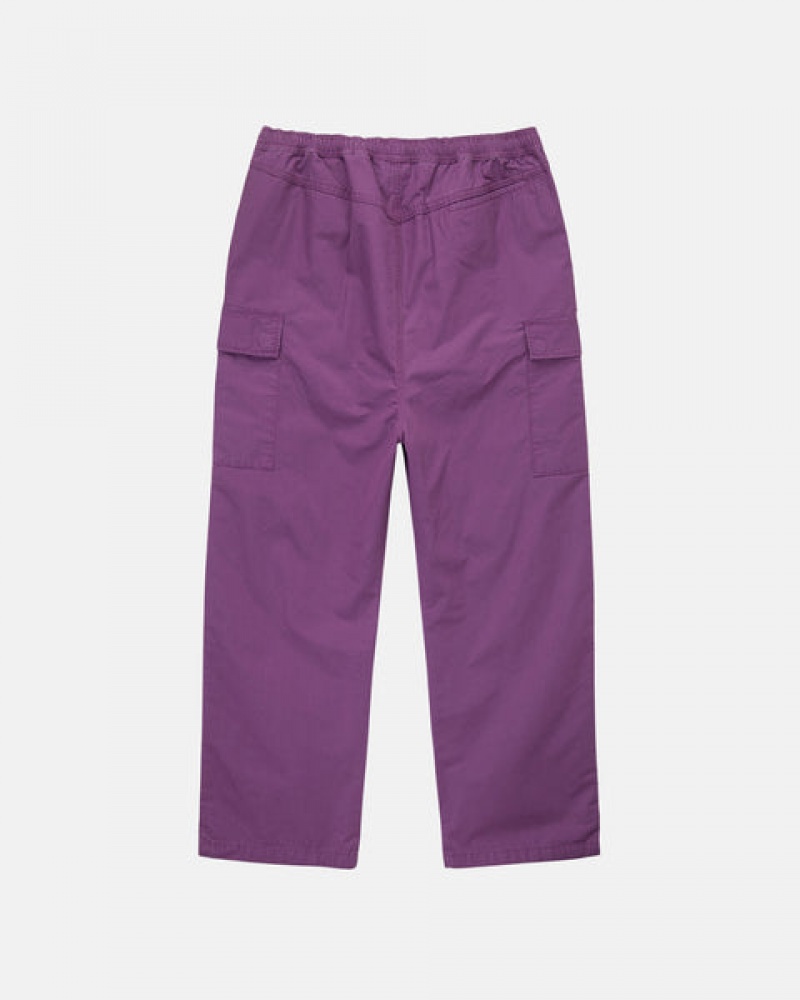 Pantaloni Barbati Stussy Ripstop Cargo Beach Pant Violet | YIF-1009