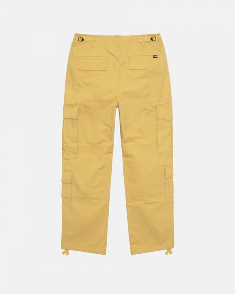 Pantaloni Barbati Stussy Ripstop Surplus Cargo Galbeni | YYY-9370