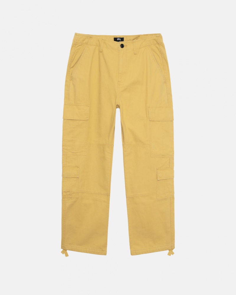 Pantaloni Barbati Stussy Ripstop Surplus Cargo Galbeni | YYY-9370