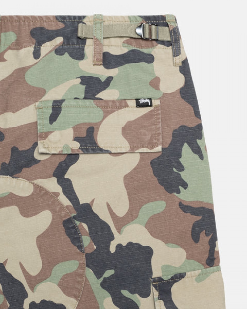 Pantaloni Barbati Stussy Surplus Cargo Ripstop Camuflaj | DAP-4618