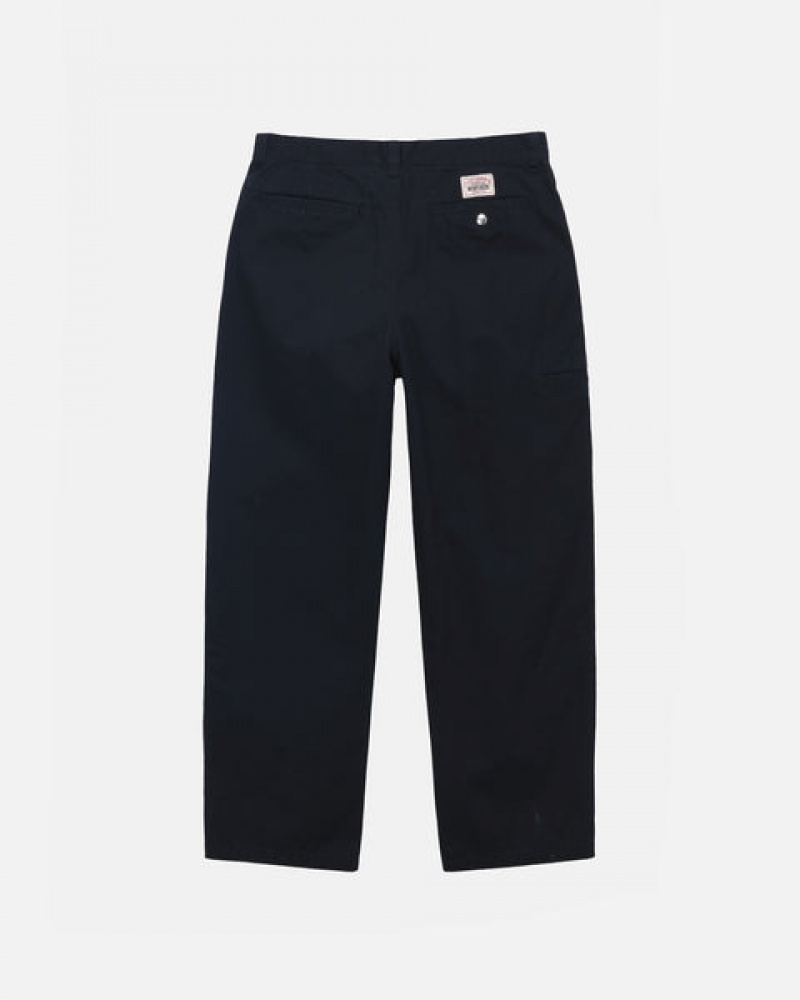 Pantaloni Barbati Stussy Workgear Trouser Twill Negrii | ENM-6308