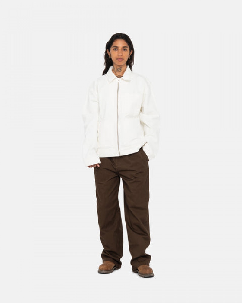 Pantaloni Barbati Stussy Workgear Trouser Twill Maro | RHA-3375