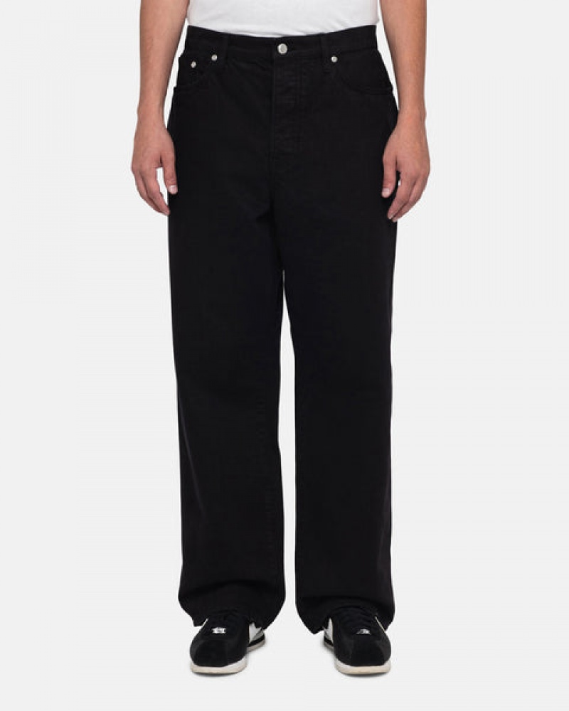 Pantaloni Dama Stussy Big Ol' Jean Overdyed Negrii | AVK-6289