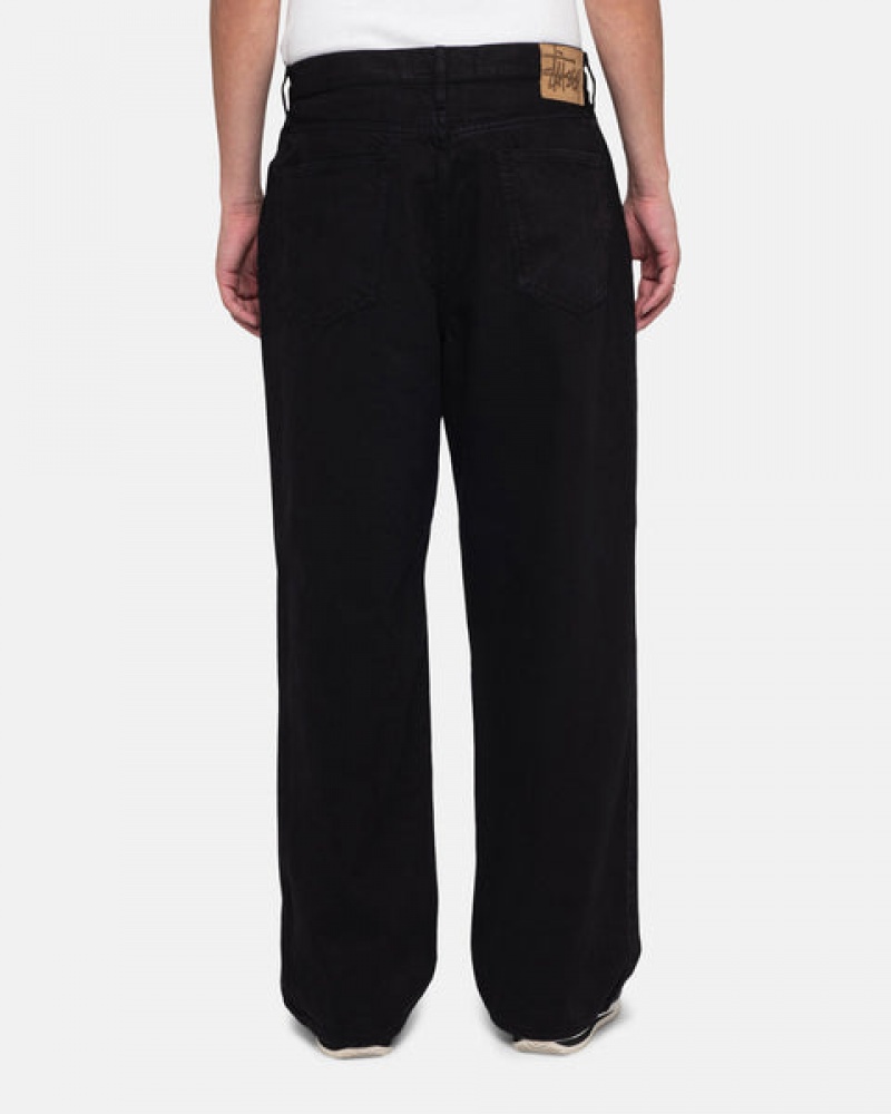 Pantaloni Dama Stussy Big Ol' Jean Overdyed Negrii | AVK-6289