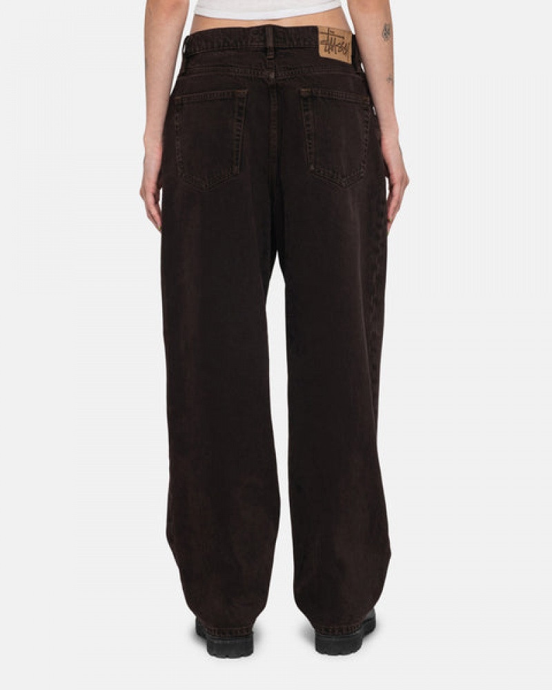 Pantaloni Dama Stussy Clasici Jean Denim Negrii | CBS-6589