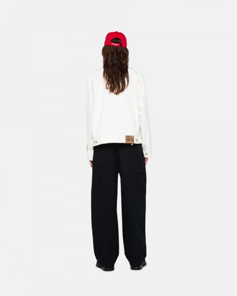 Pantaloni Dama Stussy Workgear Trouser Twill Negrii | FHG-5909