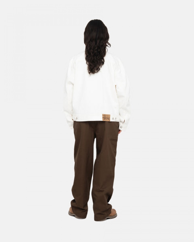 Pantaloni Dama Stussy Workgear Trouser Twill Maro | KBW-7199